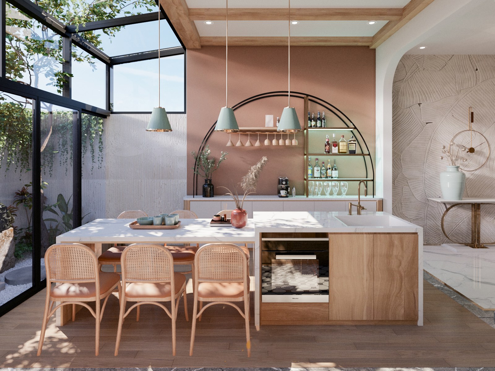 Dự án thi công nội thất phòng bếp Ms Lan (1)