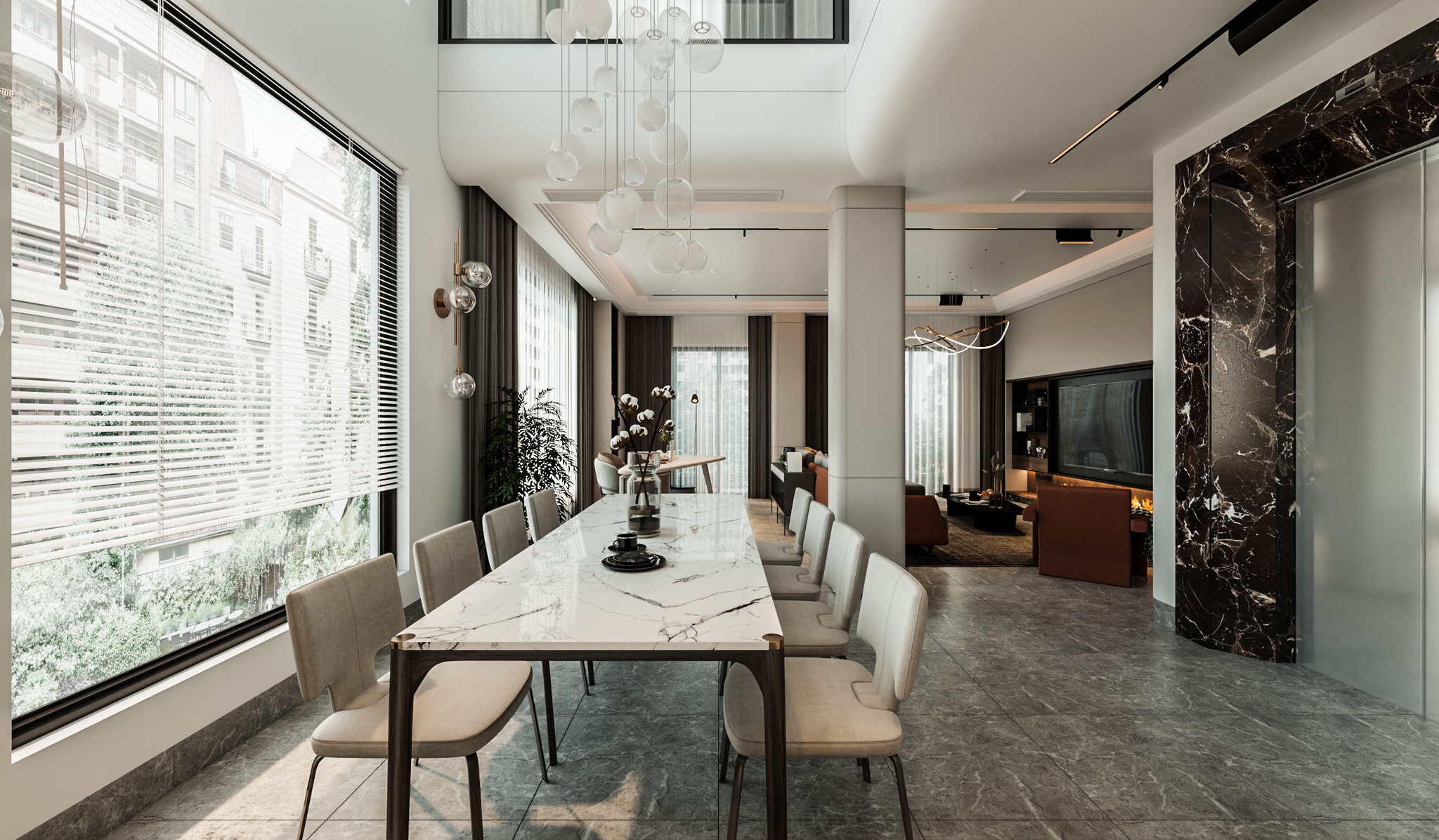 Dự án Thi công nội thất biệt thự Ms Hạnh - phòng bếp