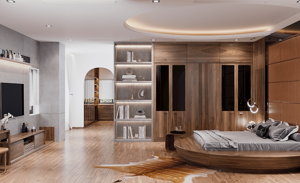 Dự án thi công nội thất phòng ngủ Mr Dũng (2)