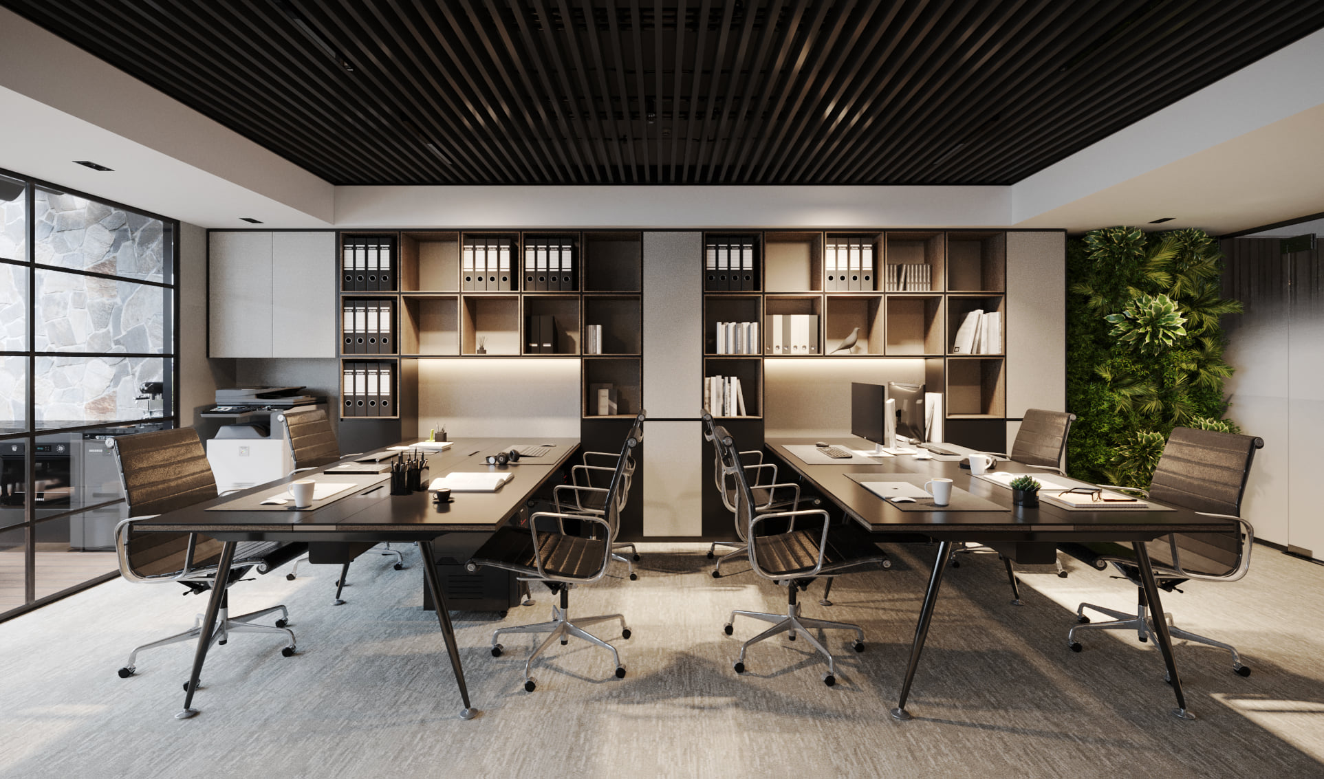 Dự án Thi công nội thất văn phòng công ty KBook - phòng làm việc