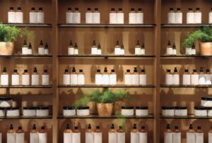 thiết kế thi công showroom mỹ phẩm thuần chay