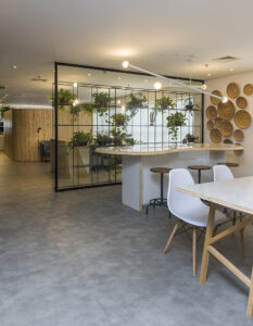 thiết kế văn phòng phong cách xanh