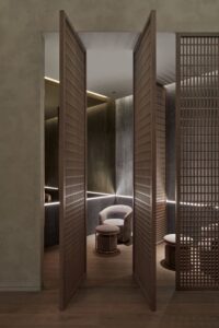 thiết kế spa phong cách tối giản