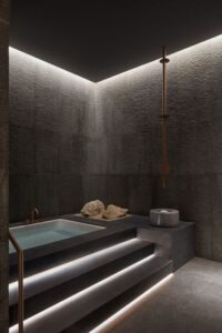 thiết kế spa phong cách tối giản