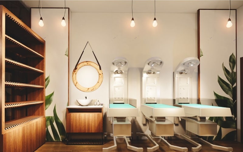 Dự án thi công nội thất spa Ms Thi - phòng spa