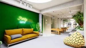 thiết kế spa đẹp theo phong cách nhiệt đới