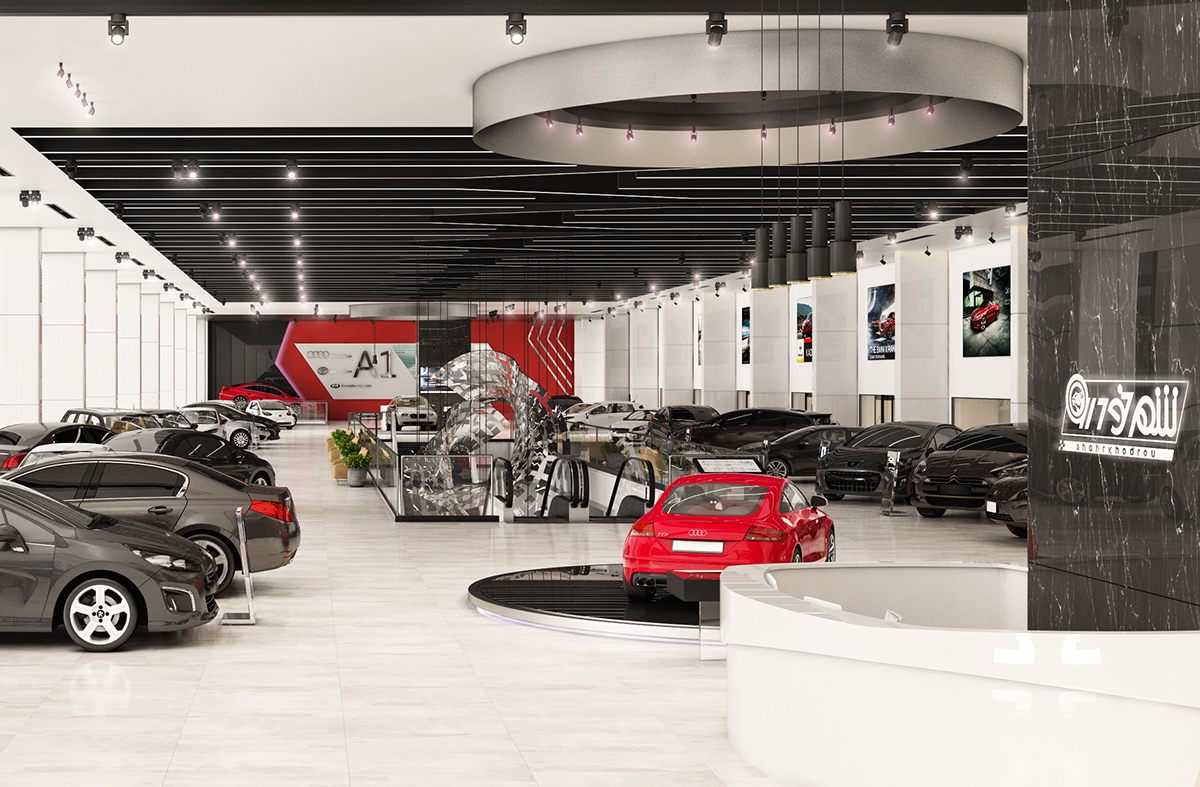 Dự án thi công nội thất showroom Mr Hoàng - không gian (1)