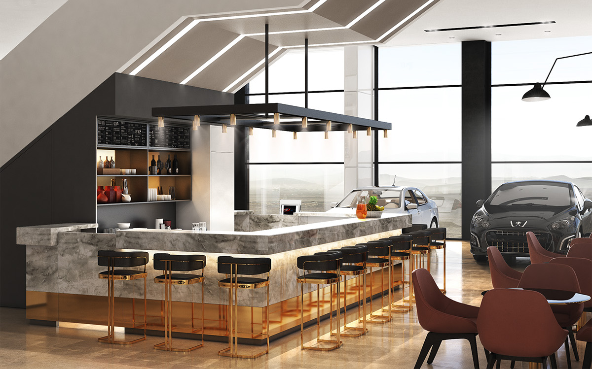 Dự án thi công nội thất showroom Mr Hoàng - không gian (2)