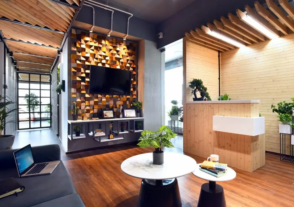 Dự án Thi công nội thất văn phòng Ms An - khu lễ tân