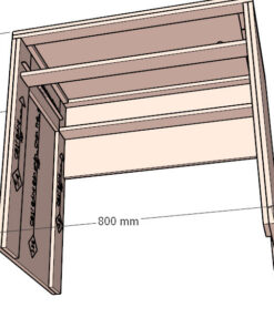 Kết cấu chi tiết của bàn phấn