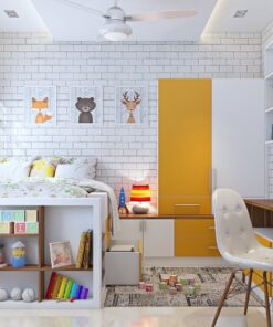 Thiết kế nội thất nhà phố 02 phòng ngủ tươi sáng