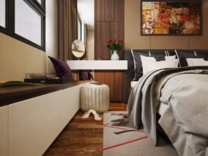 báo giá thi công nội thất căn hộ chung cư 02 ngủ sang trọng