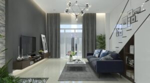 thi công nhà phố 02 phòng ngủ sang trọng