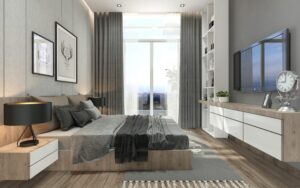 thi công nhà phố 02 phòng ngủ sang trọng
