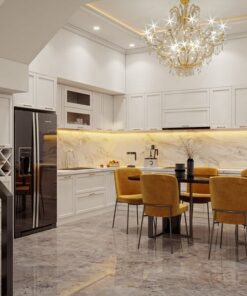 báo giá thi công nội thất nhà phố phong cách hoàng kim