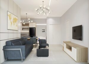 báo giá thi công nội thất căn hộ chung cư 02 phòng ngủ