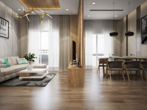 báo giá thiết kế thi công căn hộ 02 phòng ngủ 84m2