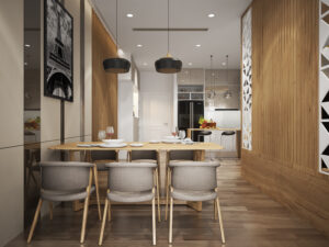 báo giá thiết kế thi công căn hộ 02 phòng ngủ 84m2