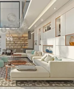 thi công biệt thự villa gam màu sáng