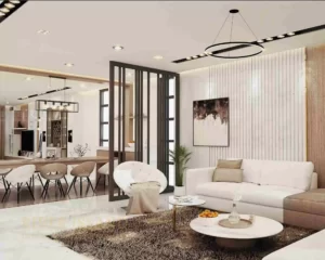 thi công biệt thự villa gam màu sáng