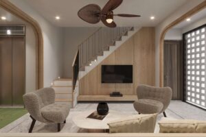 thi công nội thất biệt thự phố thị 02 phòng ngủ