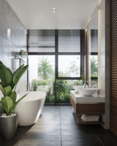 thi công nội thất biệt thự villa phong cách tự nhiên