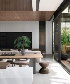thi công nội thất biệt thự villa phong cách tự nhiên