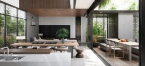 thi công nội thất biệt thự villa phong cách tự nhiên