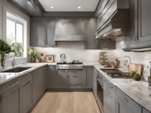 Tủ bếp chữ U cho phép quy trình làm việc tuyệt vời và nhiều người sử dụng cùng một lúc.