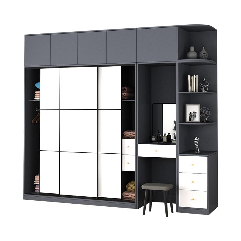 Tủ quần áo kèm bàn trang điểm bằng nhựa cao cấp bền đẹp