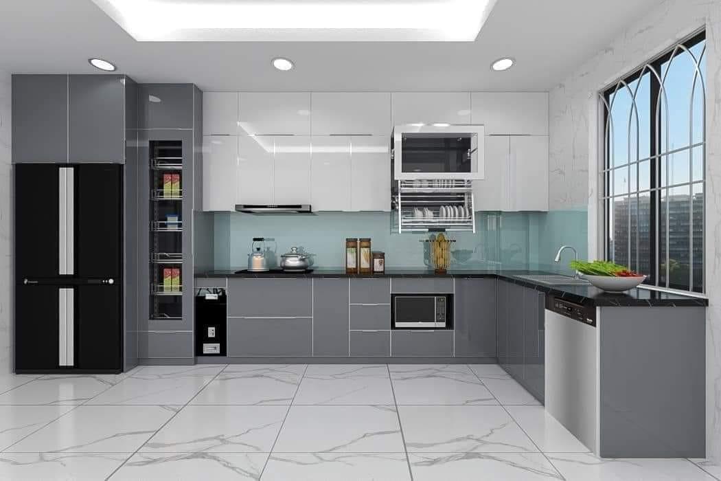 Thiết kế phòng bếp có cửa sổ giúp hô biến căn bếp thành thiên đường