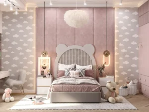Lưu ý cần biết khi thiết kế, thi công phòng ngủ cho bé gái hiện đại