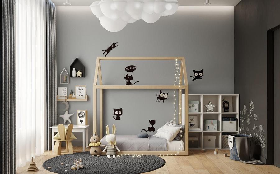 Phòng ngủ vừa rộng rãi lại phải đảm bảo tính an toàn cho bé