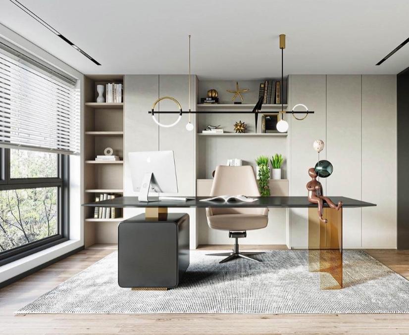 Thiết kế cửa sổ bằng kính kích thước lớn để tận dụng tối đa ánh sáng cho căn phòng