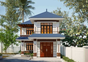 mẫu nhà 2 tầng chữ L, cũng được nhiều gia chủ quan tâm