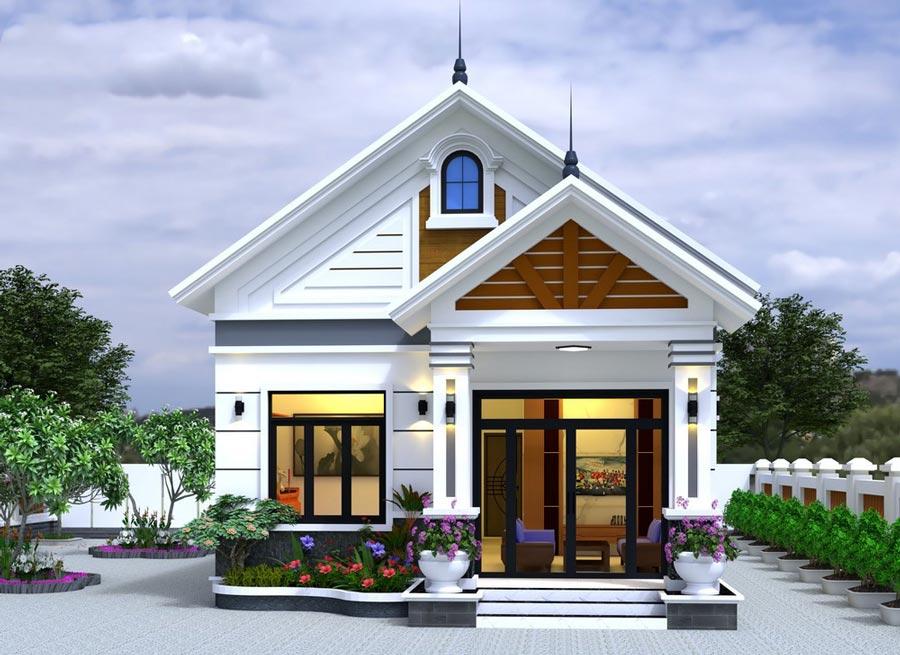 Thiết kế nhà cấp 4 dạng mái Thái