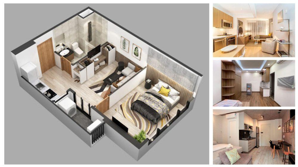 Mẫu chung cư mini cho thuê diện tích từ 50-60m2